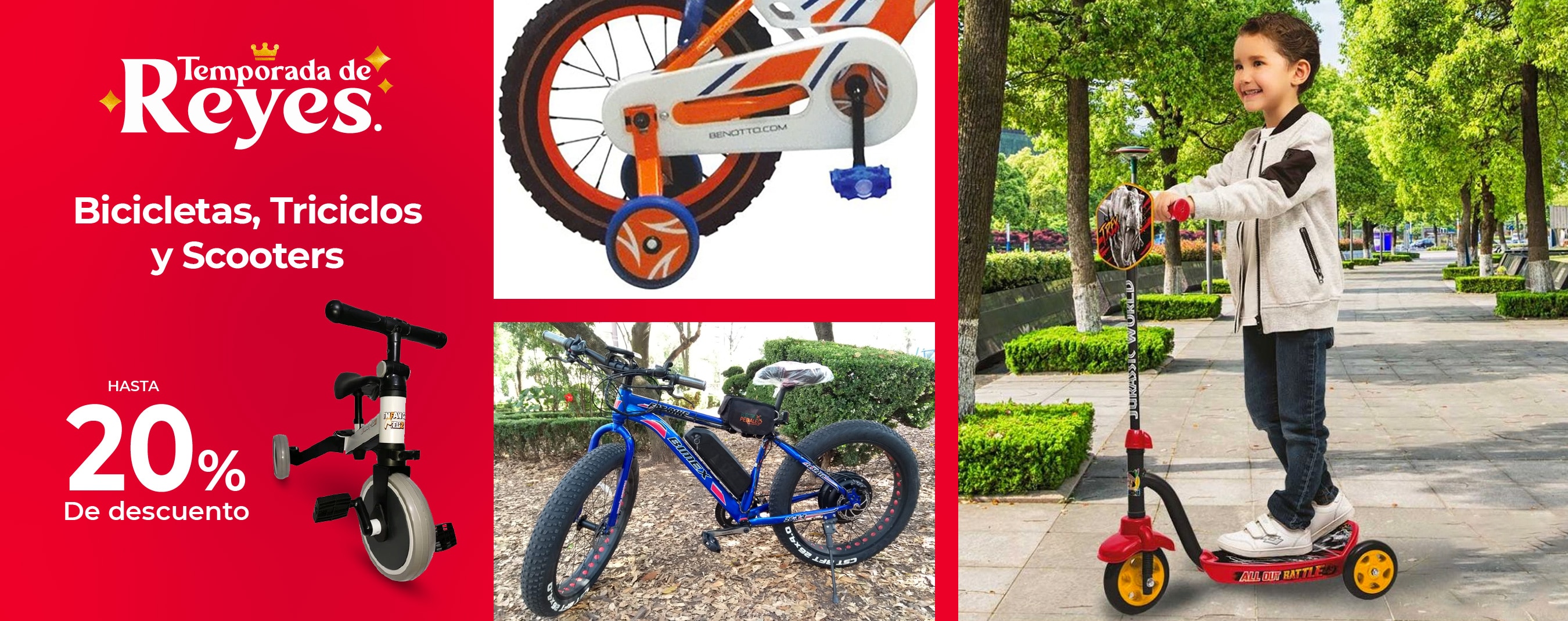 Bicicletas,Triciclos Y scooters