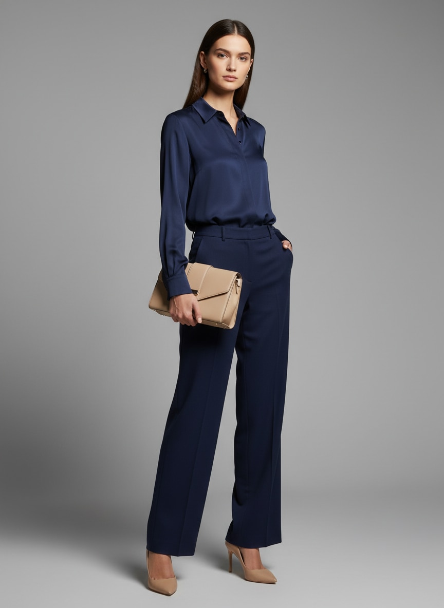 Outfit Azul Marino Mujer