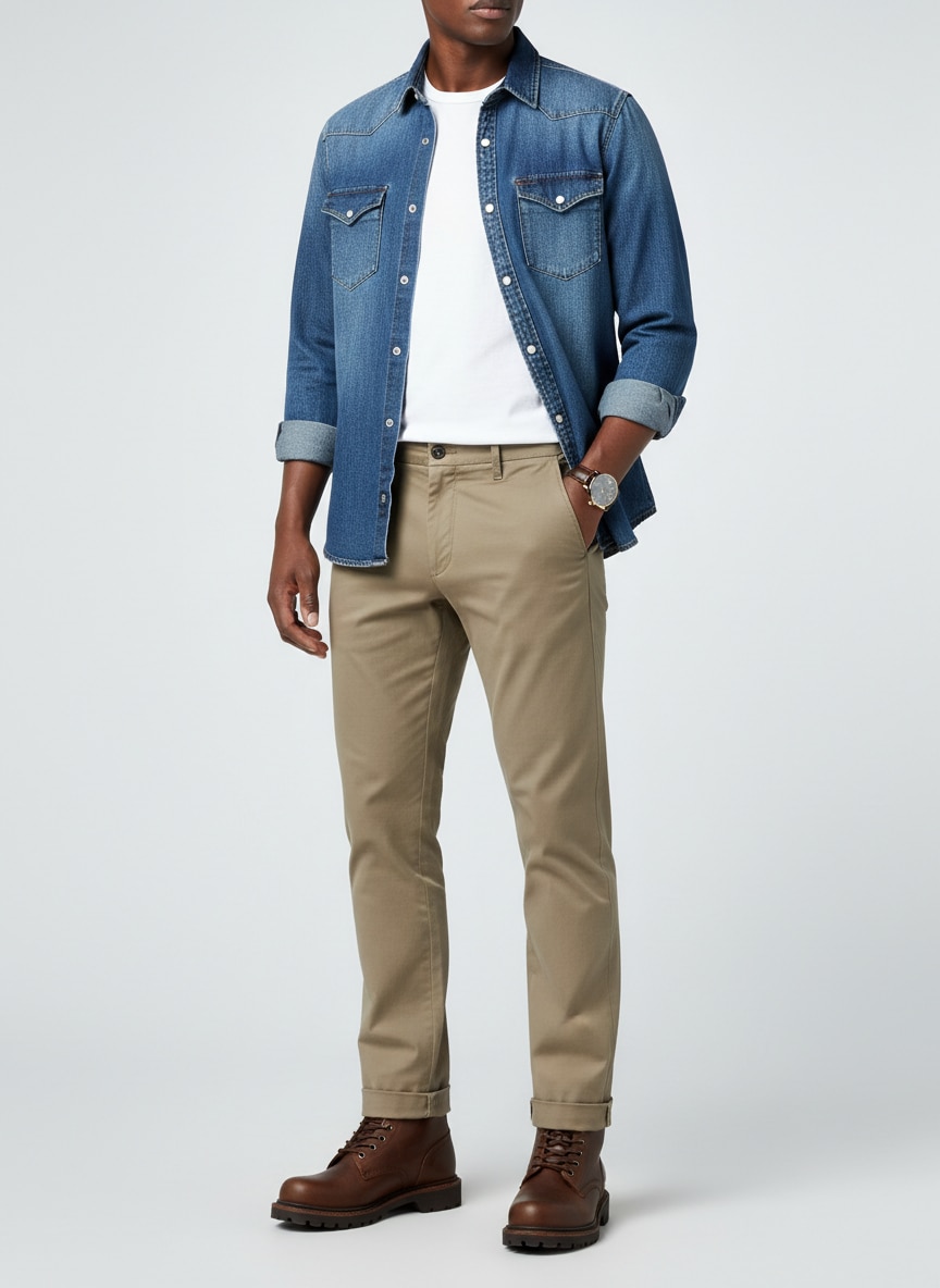 Outfit Con Botas Hombre