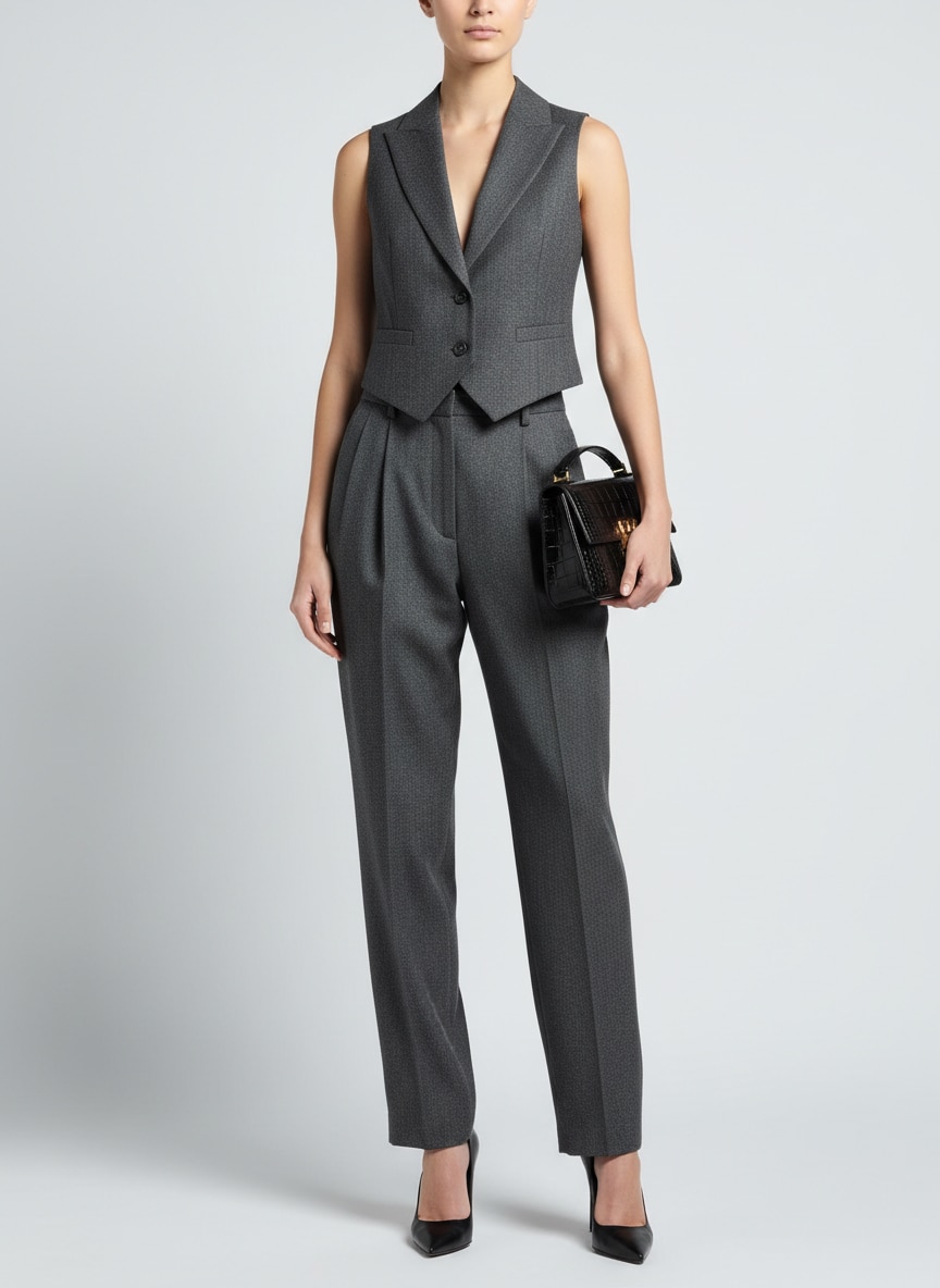 Outfit Con Chaleco De Vestir Mujer