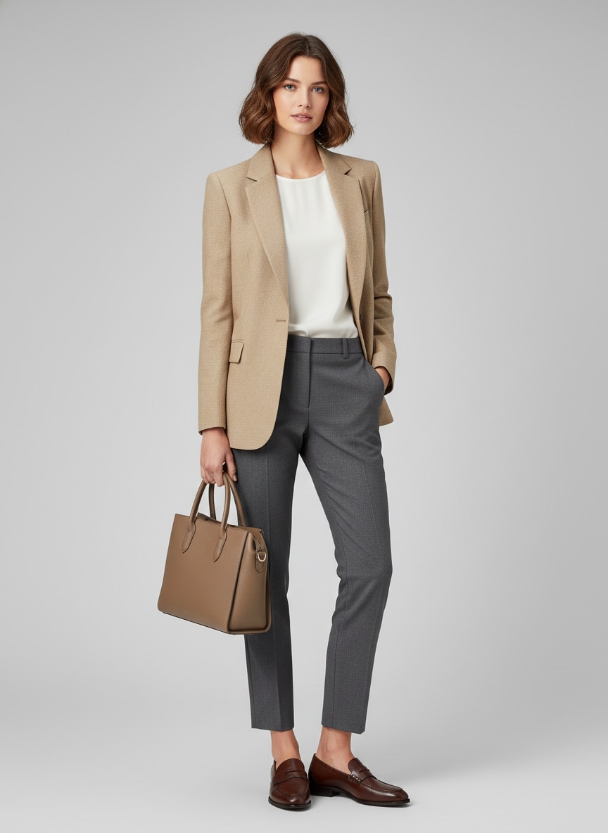 Outfit Con Mocasines Mujer