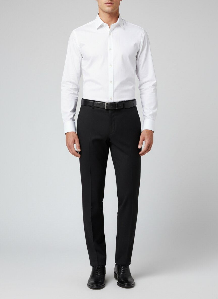 Outfit Con Pantalon Negro Hombre