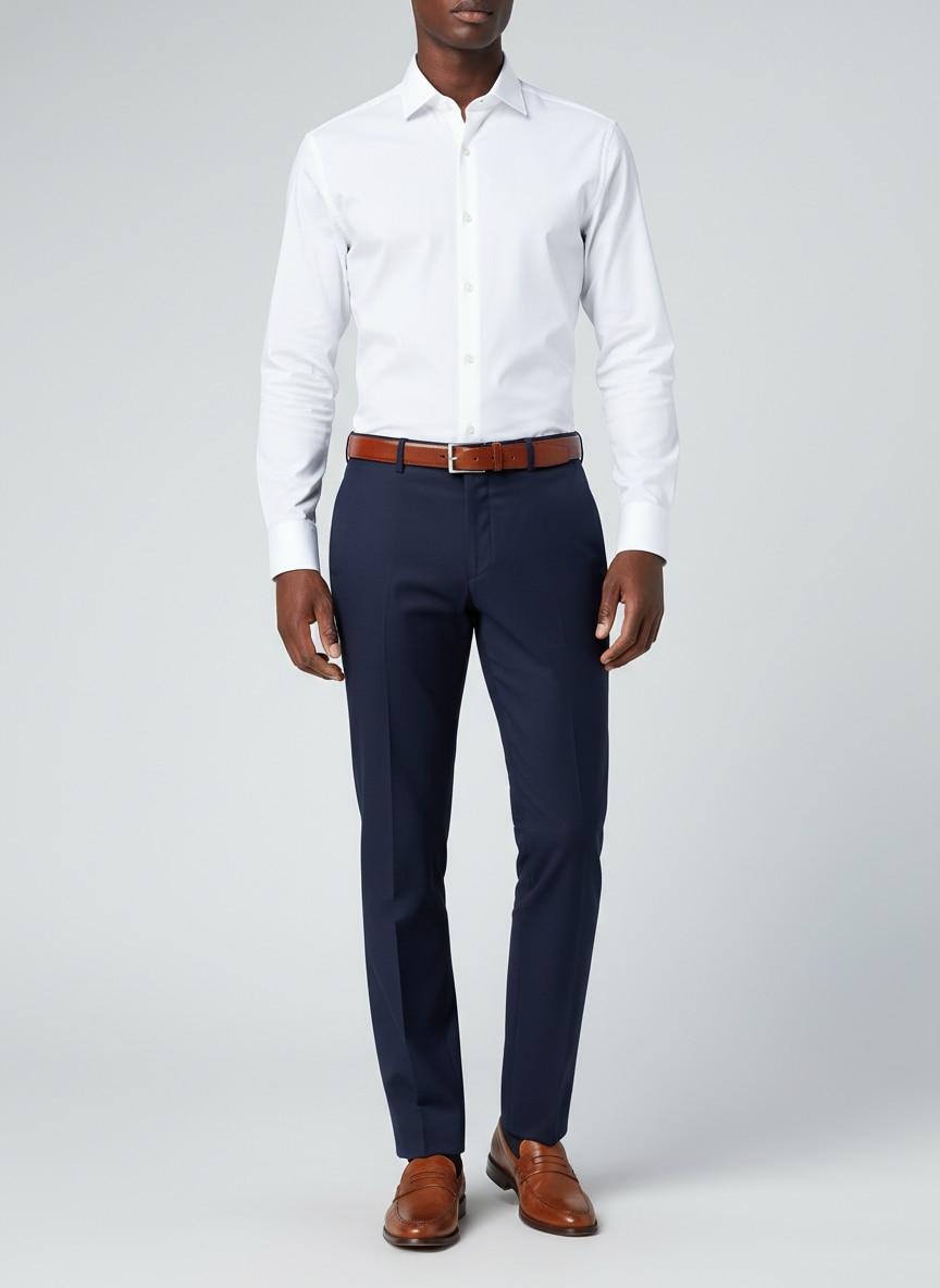 Outfit Pantalon Azul Marino Hombre