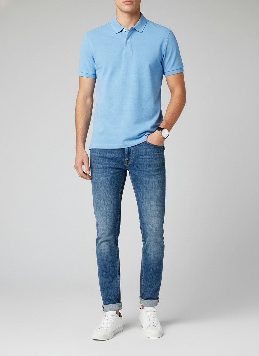 Outfit Tenis Blancos Hombre