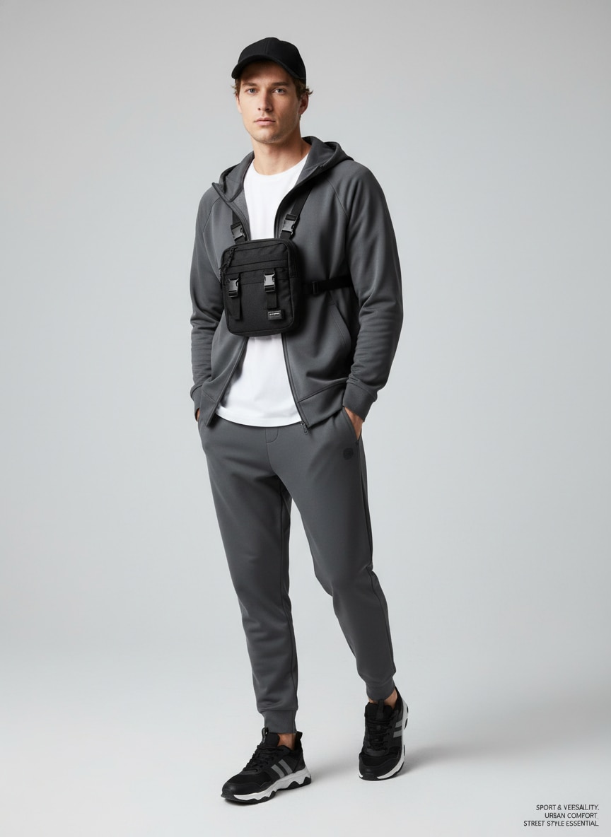 Outfit Tenis Negro Mujer