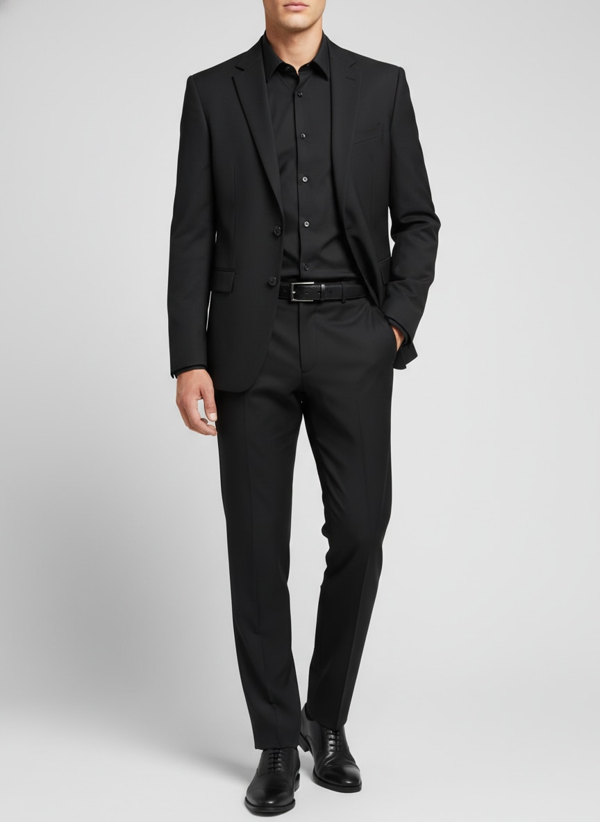 Outfit Traje Negro Hombre